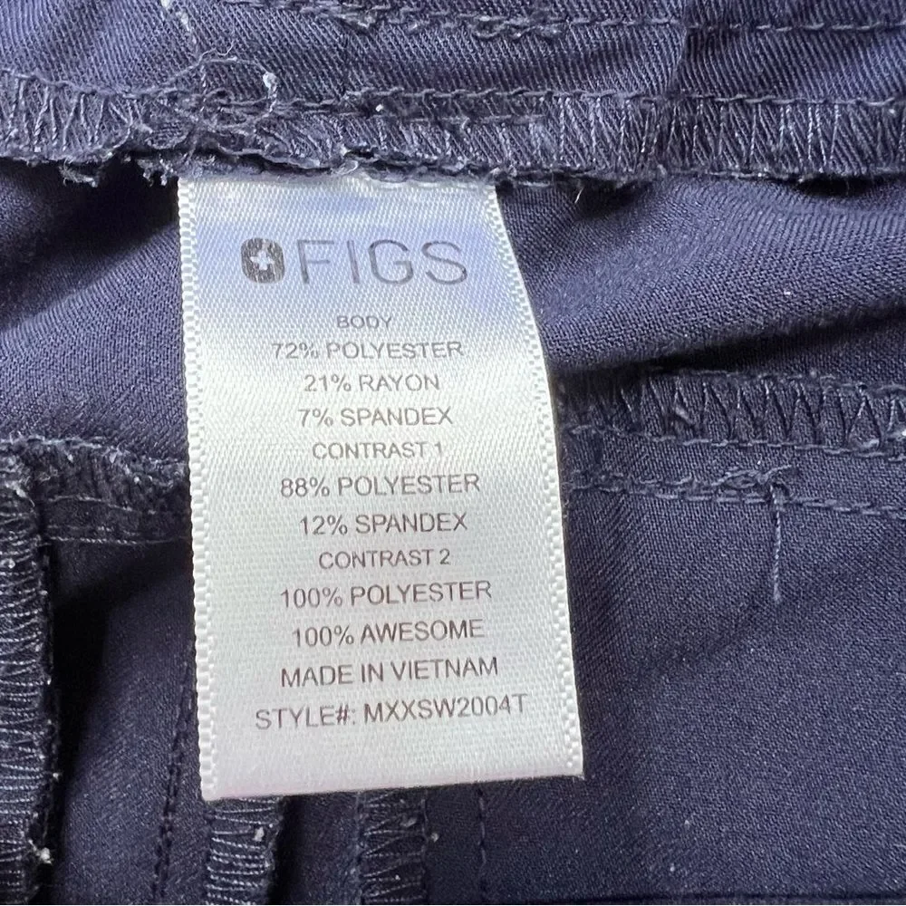 Figs Tansen Men’s Jogger Scrub Pants Navy Blue Size Small Tall